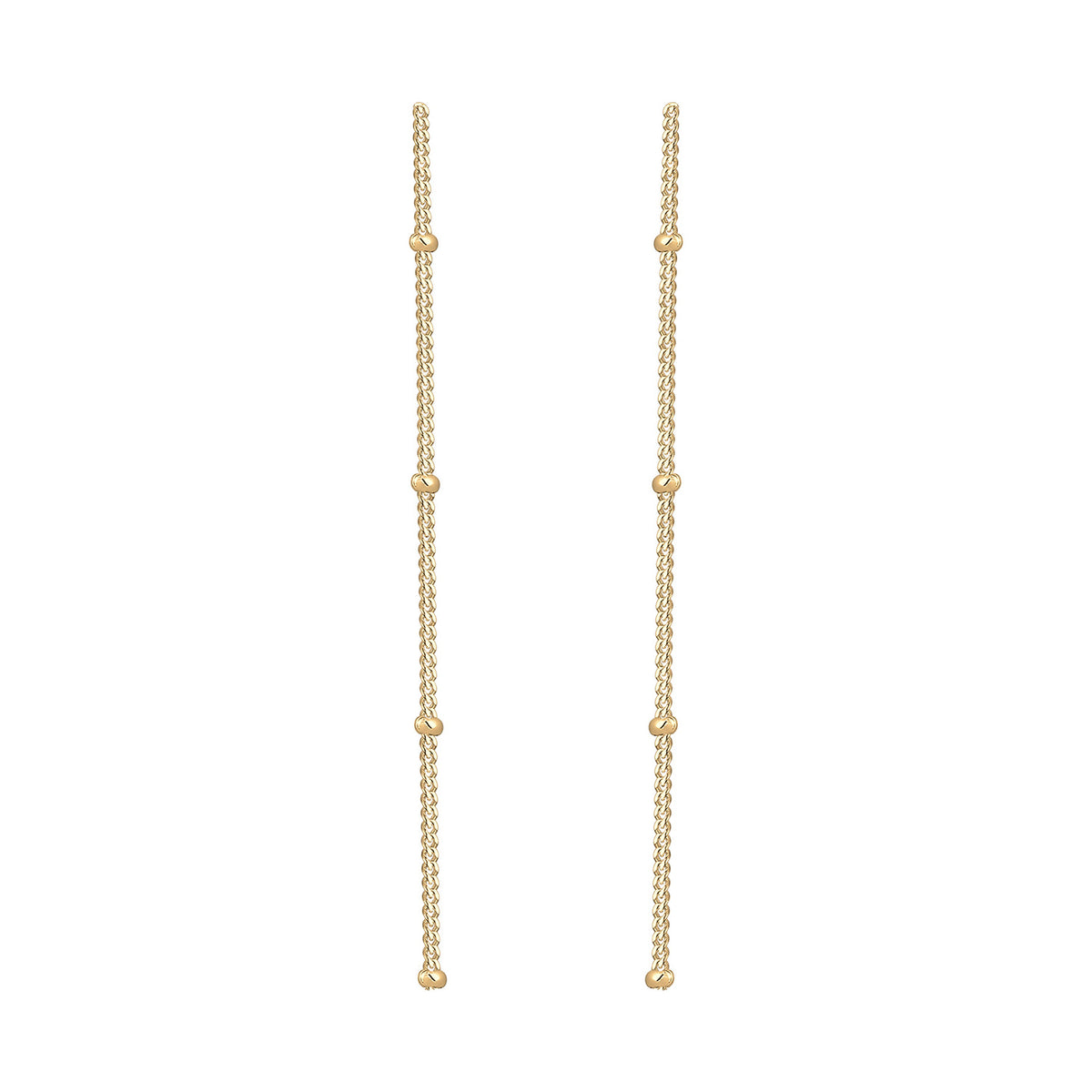 Gold - Elli | Kugel-Ohrhänger Geo | 925 Sterling Silber vergoldet