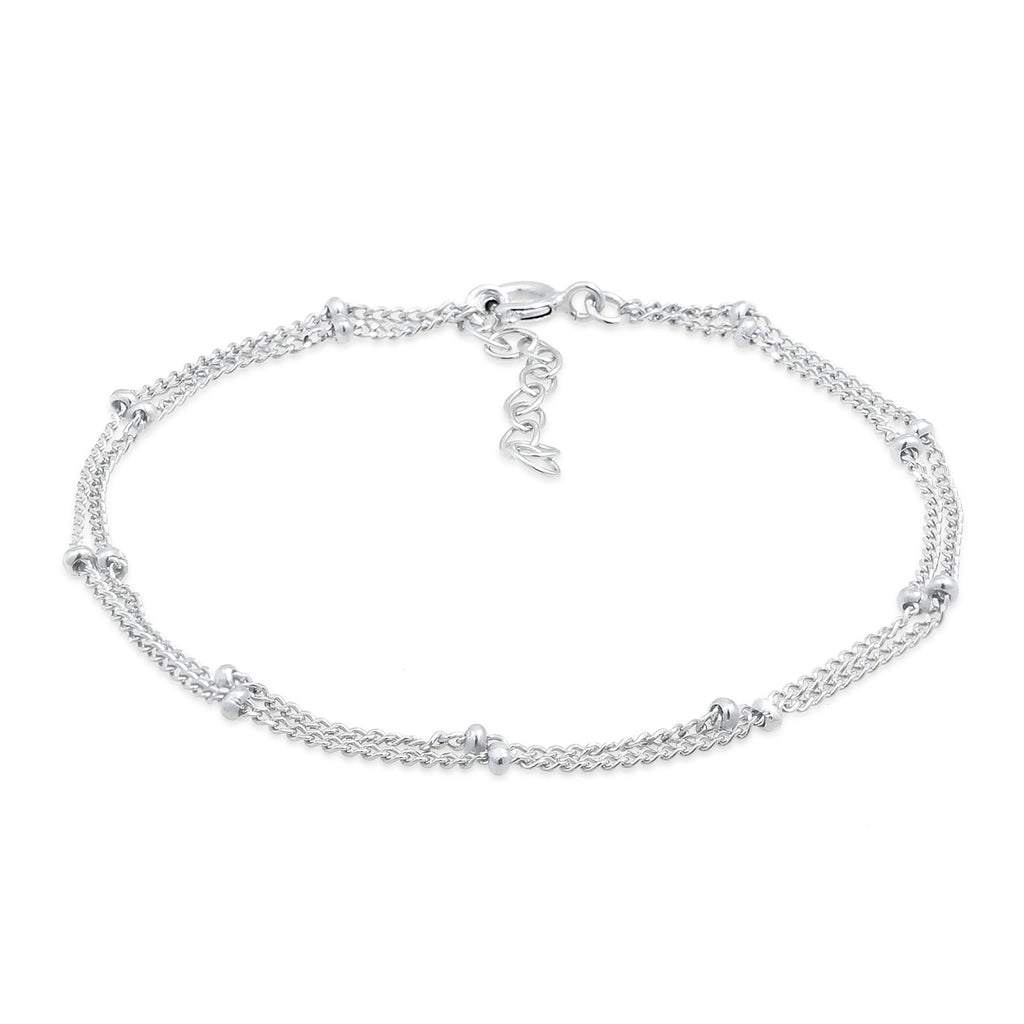 Silber - Elli | Gliederarmband Kugel | 925er Sterling Silber