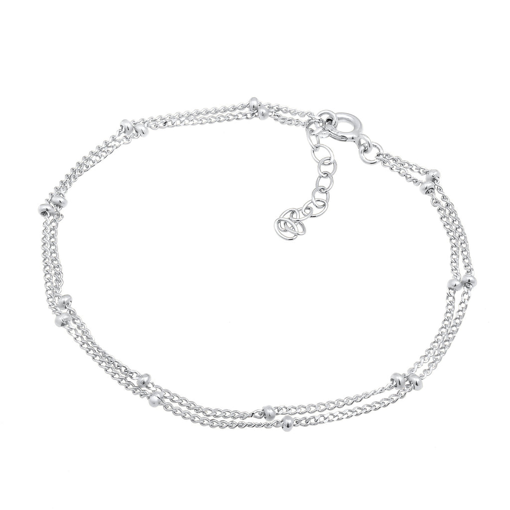 Silber - Elli | Gliederarmband Kugel | 925er Sterling Silber