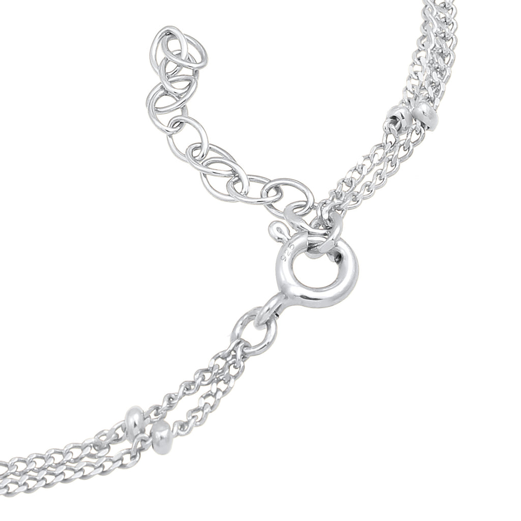 Silber - Elli | Gliederarmband Kugel | 925er Sterling Silber