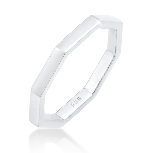 Silber - Elli | Ring Geo | 925er Sterling Silber