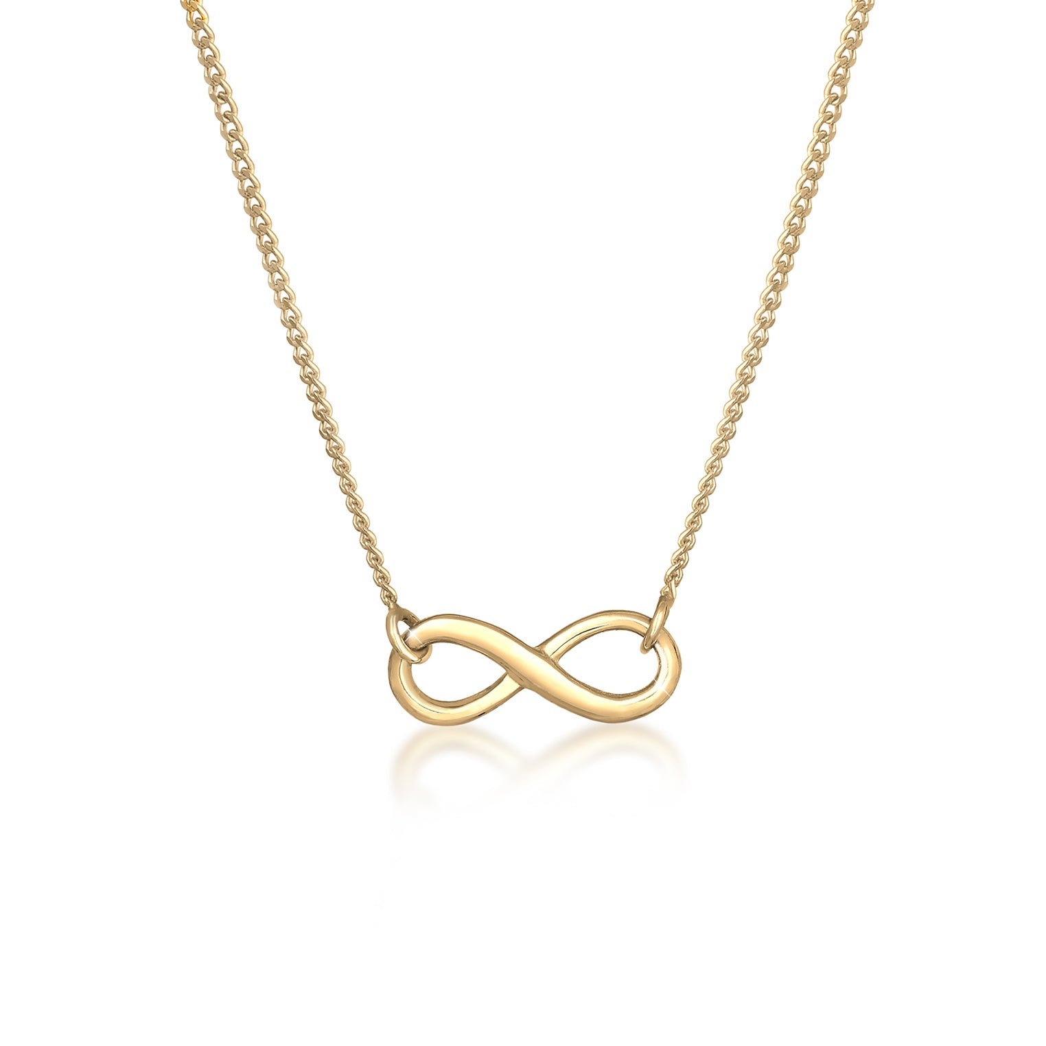 Gold - Elli | Halskette Infinity | 925 Sterling Silber vergoldet