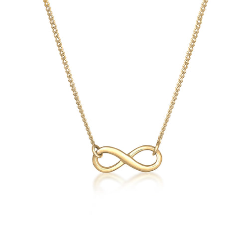 Gold - Elli | Halskette Infinity | 925 Sterling Silber vergoldet