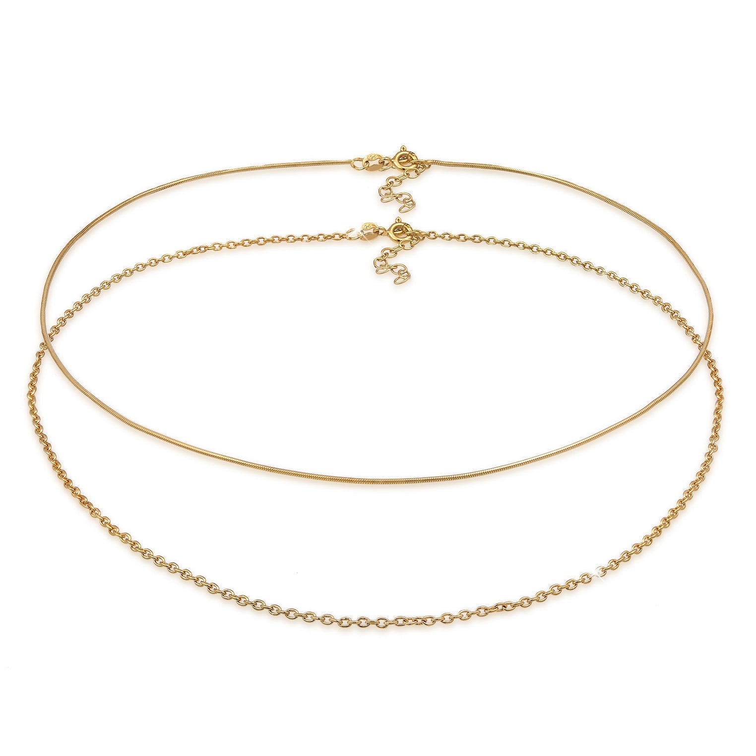 Gold - Elli | Choker | 925 Sterling Silber vergoldet