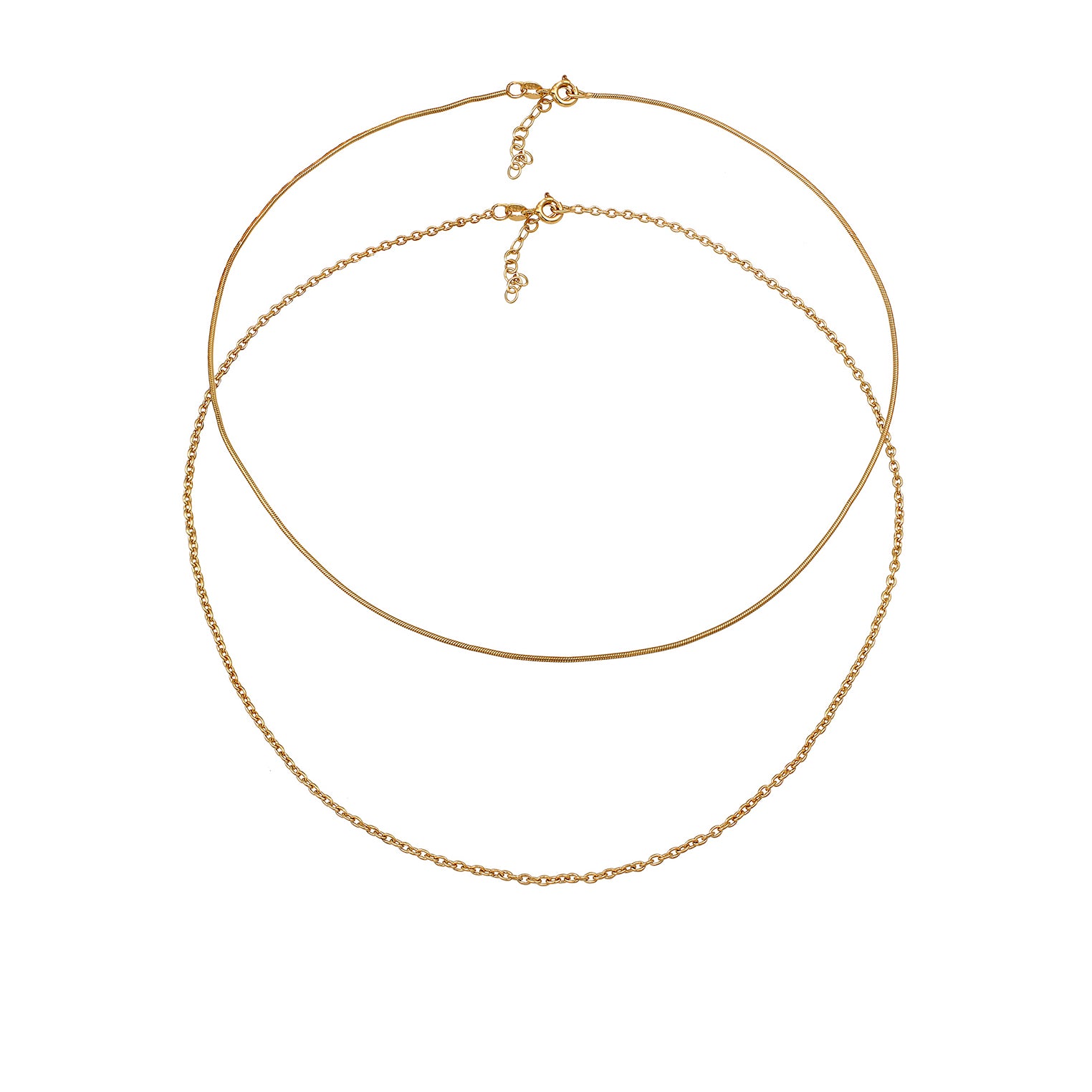 Gold - Elli | Choker | 925 Sterling Silber vergoldet