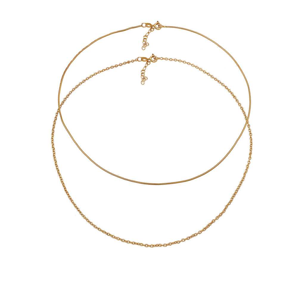 Gold - Elli | Choker | 925 Sterling Silber vergoldet