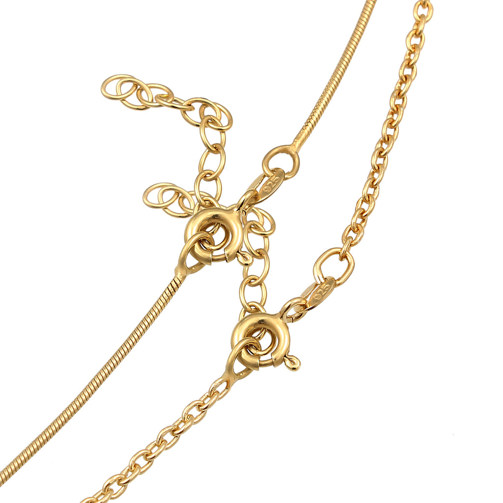 Gold - Elli | Choker | 925 Sterling Silber vergoldet