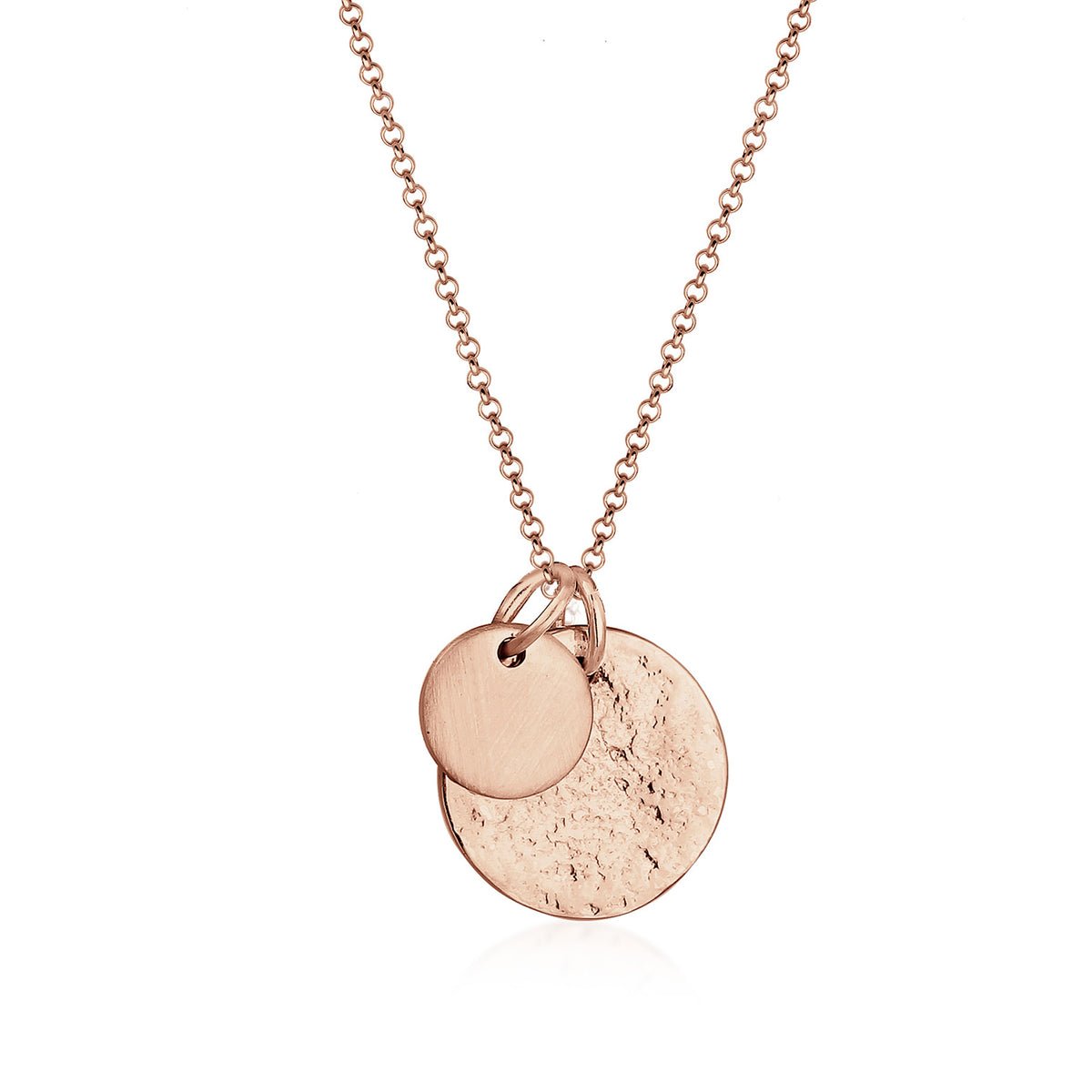 Roségold - Elli | Halskette Plättchen Geo | 925 Sterling Silber Rosegold