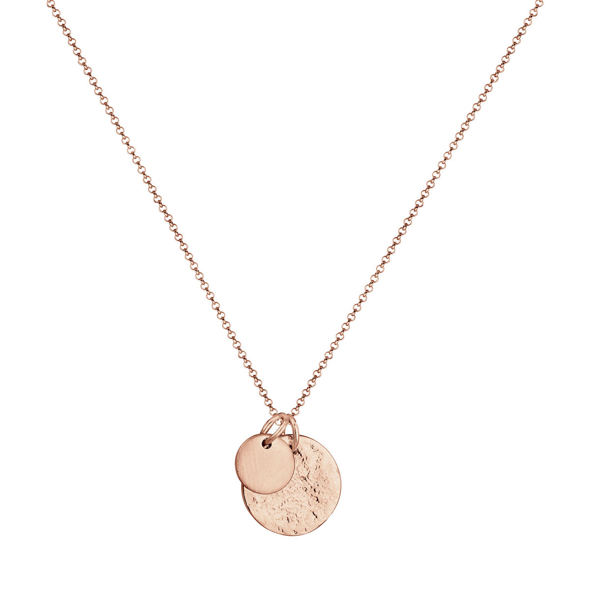 Roségold - Elli | Halskette Plättchen Geo | 925 Sterling Silber Rosegold