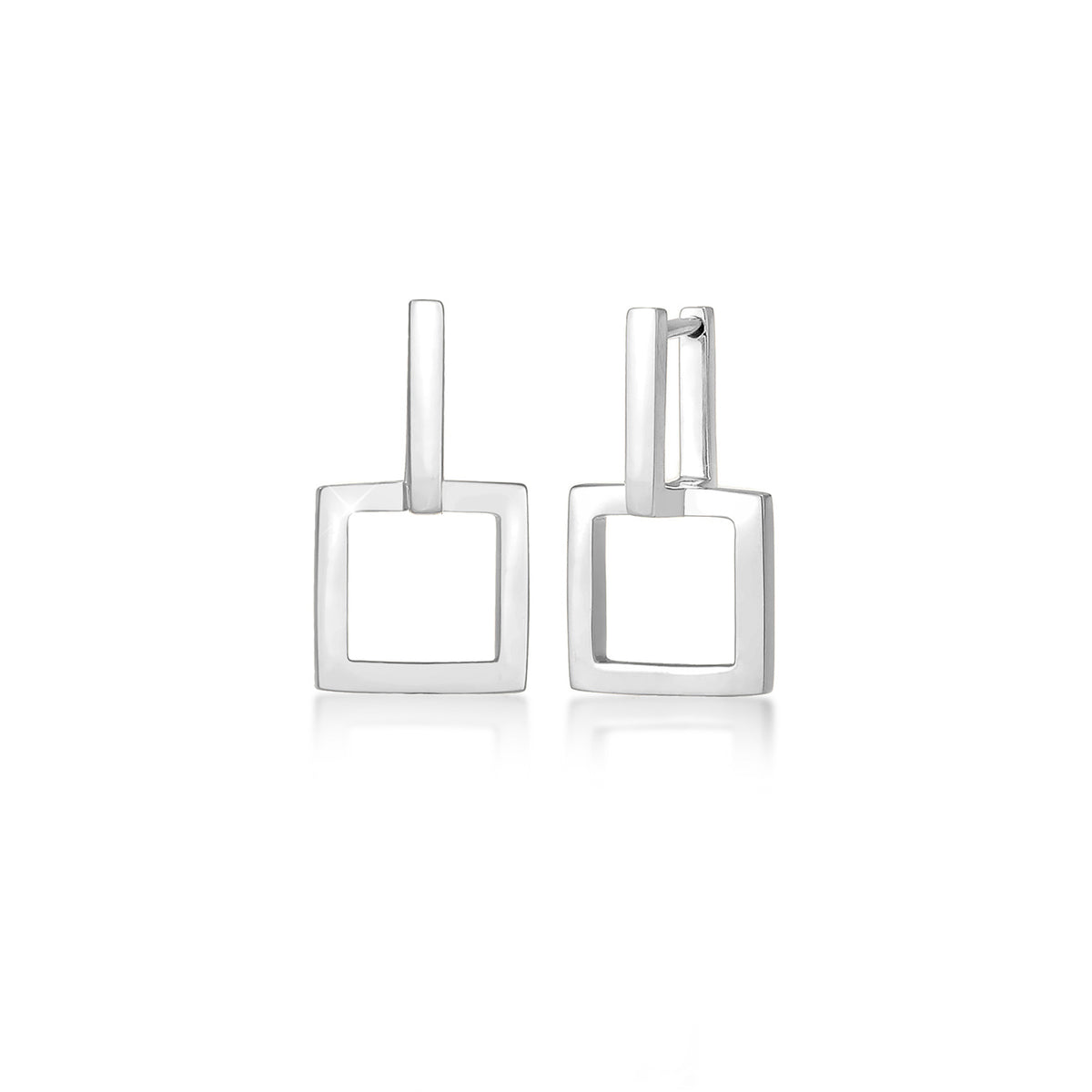 Silber - Elli | Ohrstecker Geo | 925er Sterling Silber