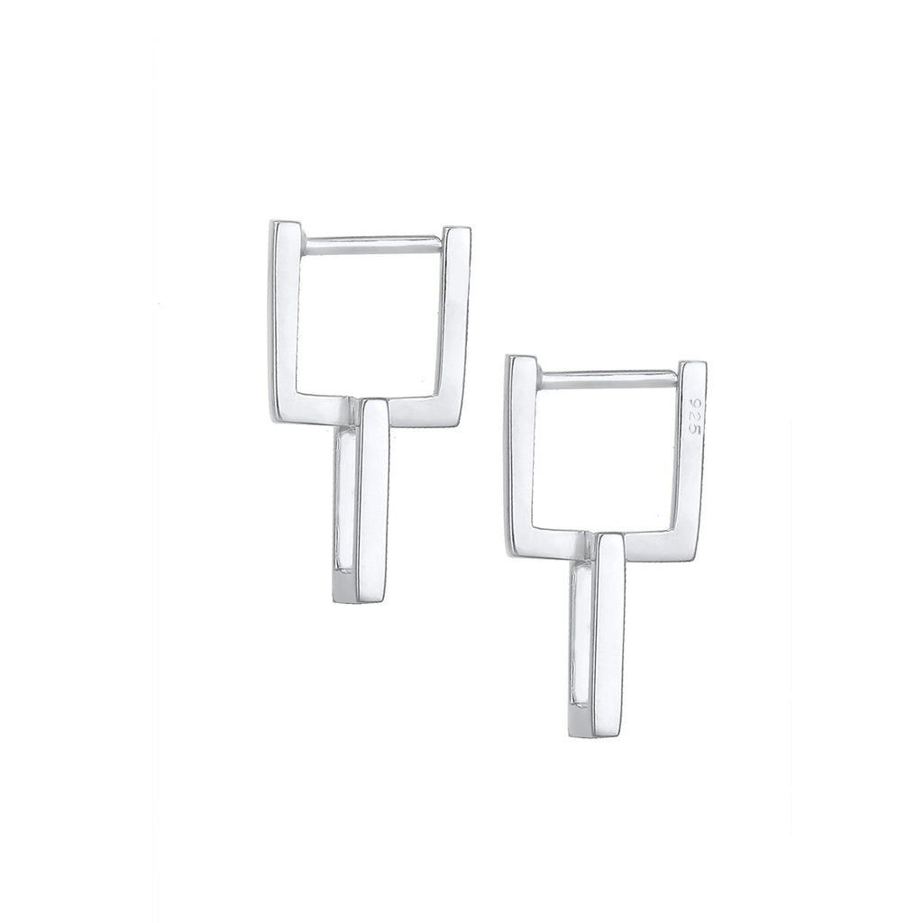 Silber - Elli | Ohrstecker Geo | 925er Sterling Silber