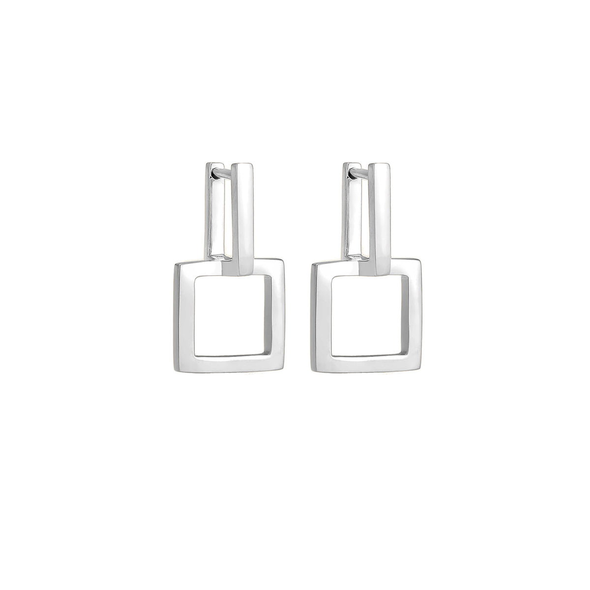 Silber - Elli | Ohrstecker Geo | 925er Sterling Silber