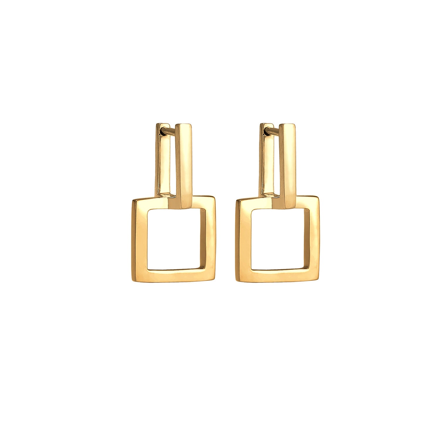 Gold - Elli | Ohrstecker Geo | 925 Sterling Silber vergoldet