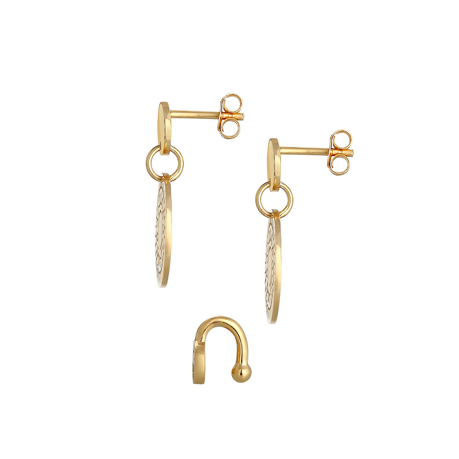 Gold - Elli | Ohrringset | 925 Sterling Silber vergoldet