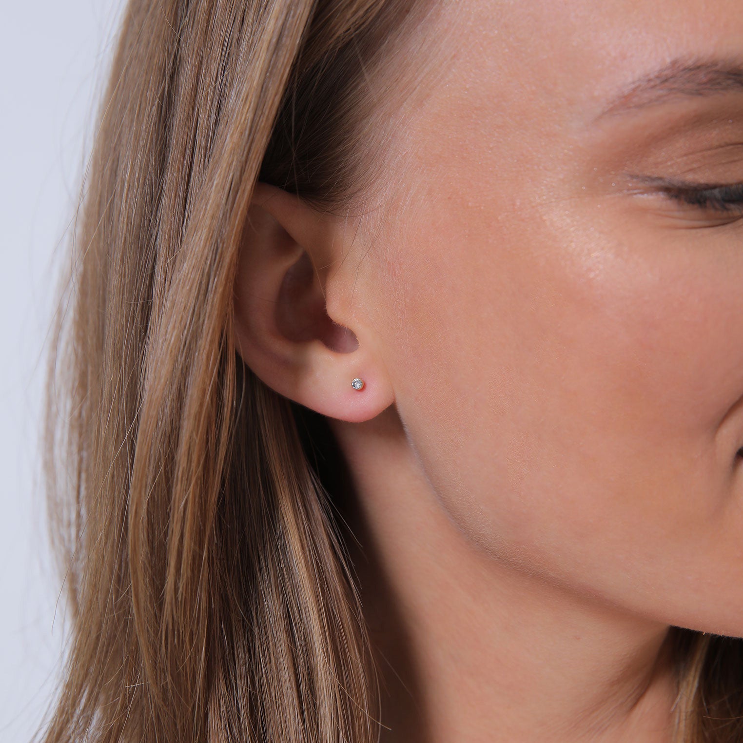 Gold - Elli | Ohrstecker | Mit Kristallen von Swarovski® (Weiß) | 925 Sterling Silber vergoldet