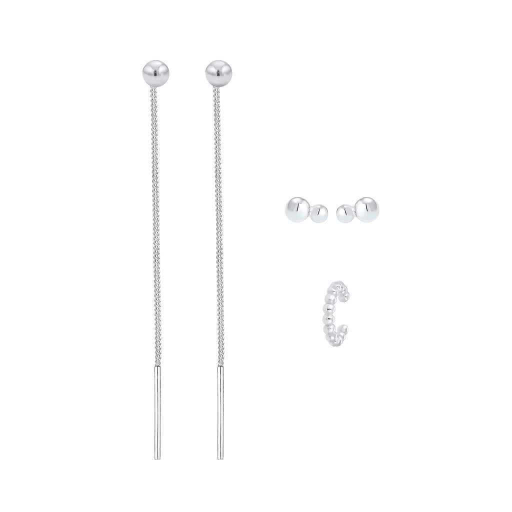 Silber - Elli | Ohrringset | 925er Sterling Silber