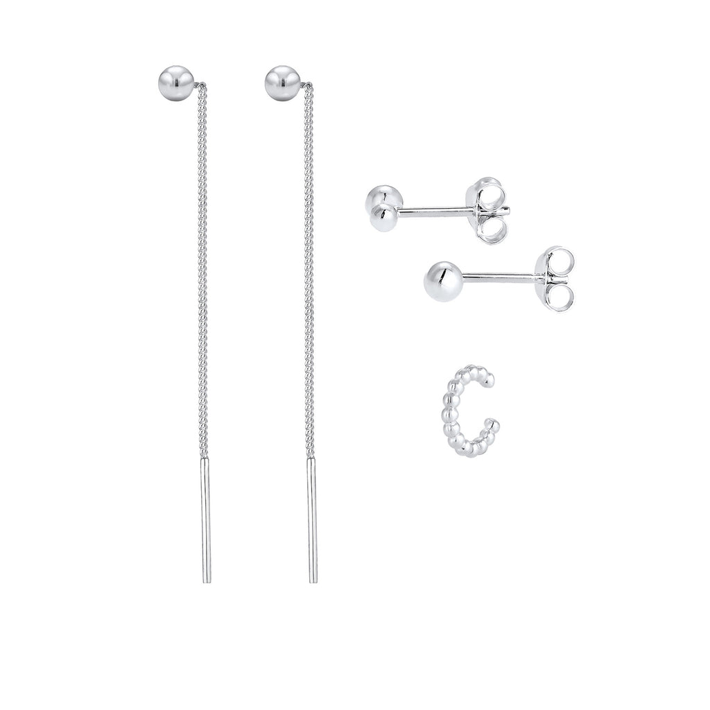 Silber - Elli | Ohrringset | 925er Sterling Silber