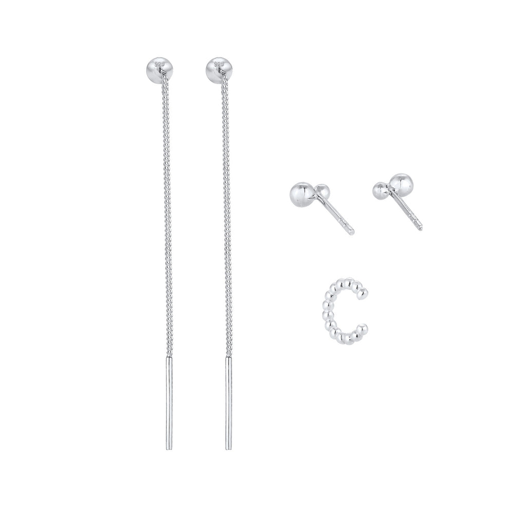 Silber - Elli | Ohrringset | 925er Sterling Silber