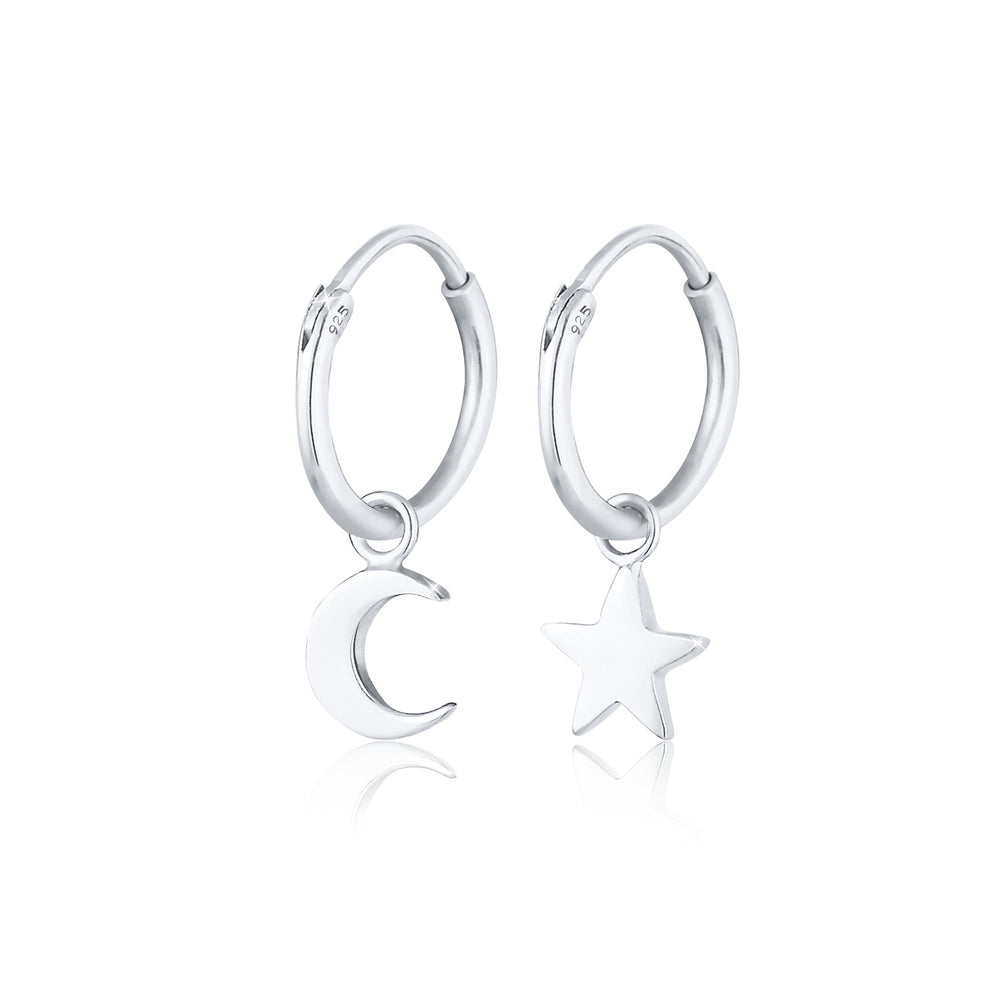 Silber - Elli | Creole Astro | 925er Sterling Silber
