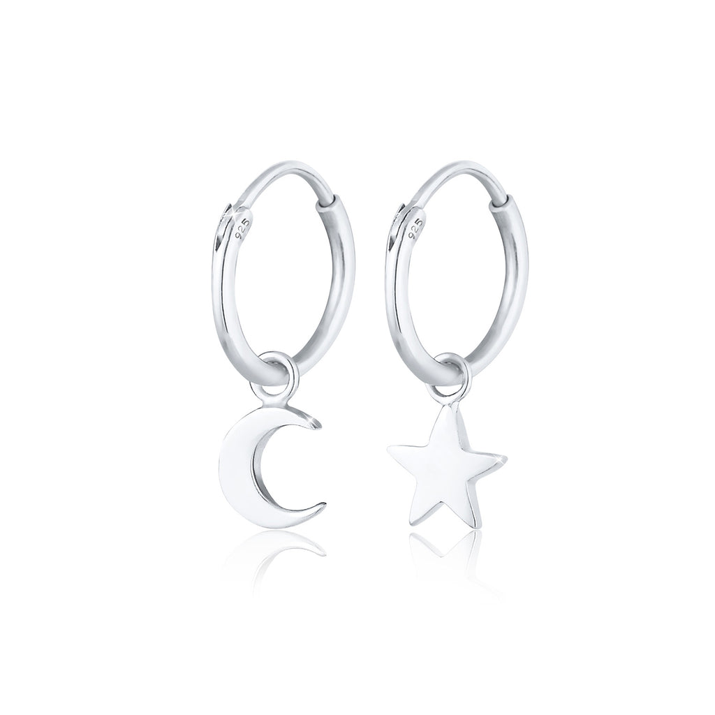 Silber - Elli | Creole Astro | 925er Sterling Silber