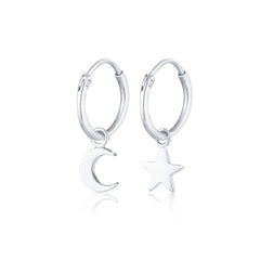 Silber - Elli | Creole Astro | 925er Sterling Silber