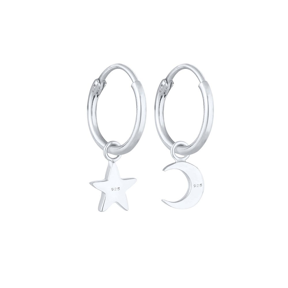 Silber - Elli | Creole Astro | 925er Sterling Silber