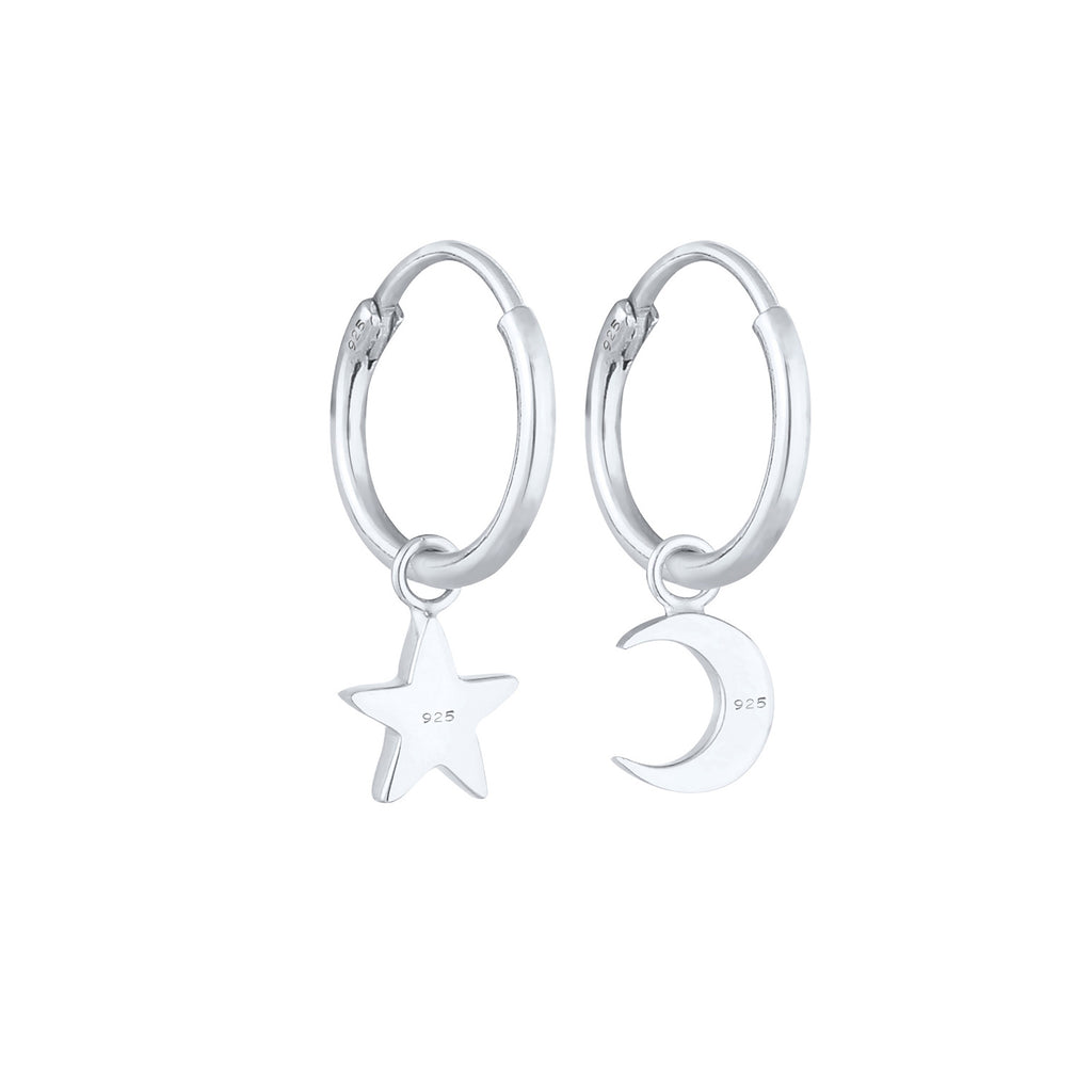 Silber - Elli | Creole Astro | 925er Sterling Silber