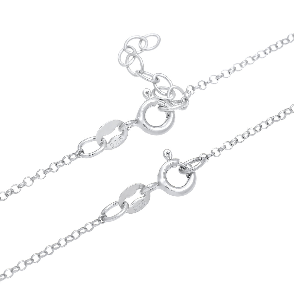 Silber - Elli | Mutter-Kind-Kettenset Lebensblume | 925er Sterling Silber