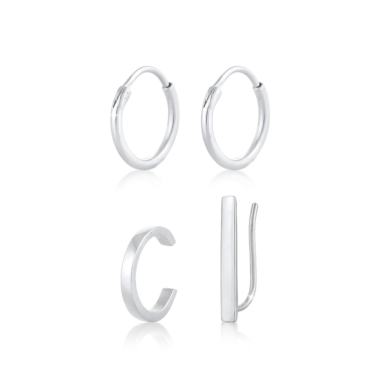 Silber - Elli | Ohrringset | 925er Sterling Silber