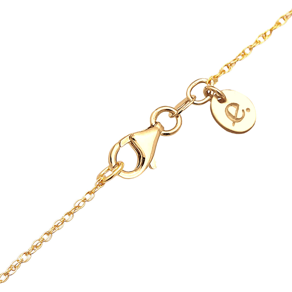 Gold - Elli PREMIUM | Halskette | Quarz (Grün) | 925 Sterling Silber vergoldet
