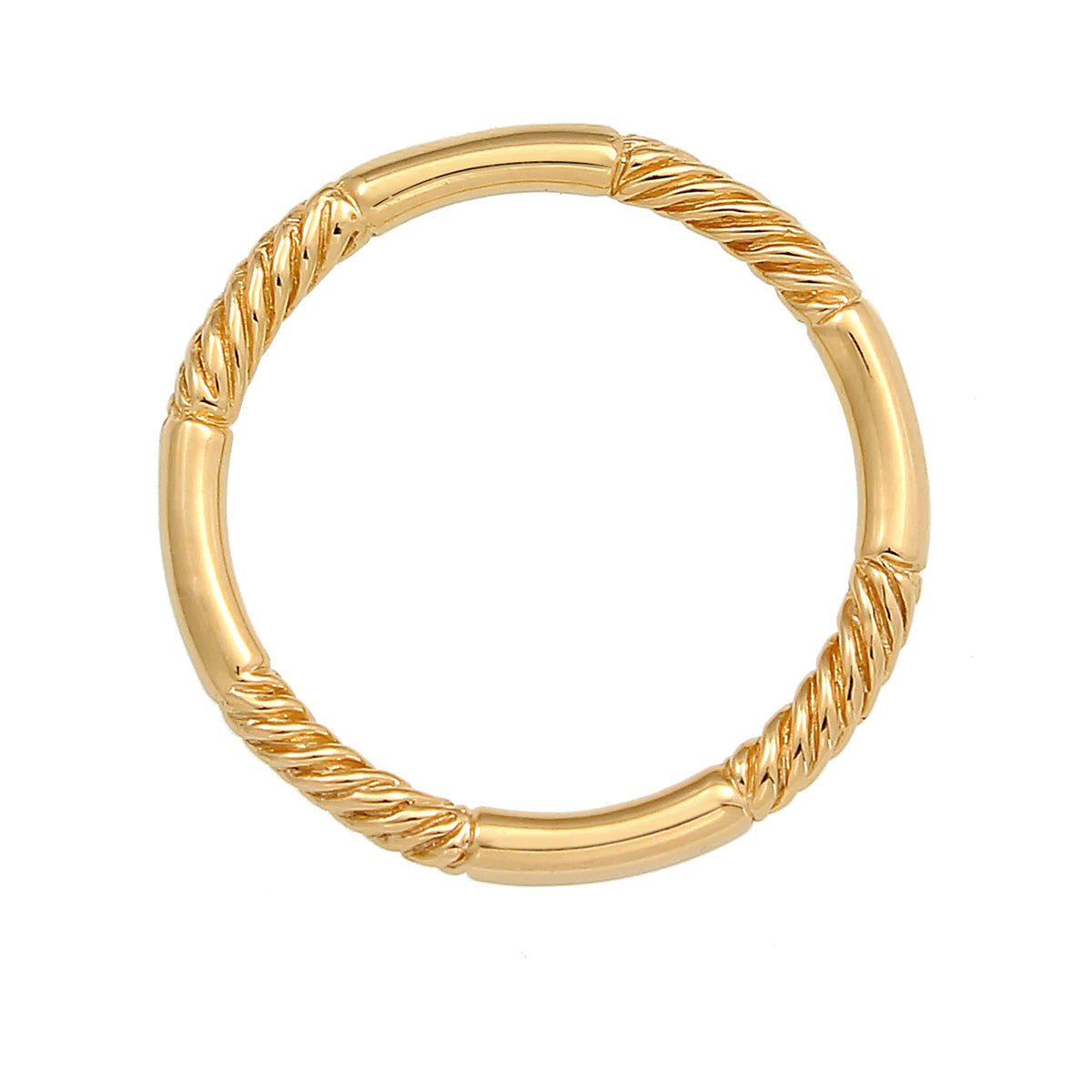 Gold - Elli | Bandring | 925 Sterling Silber vergoldet