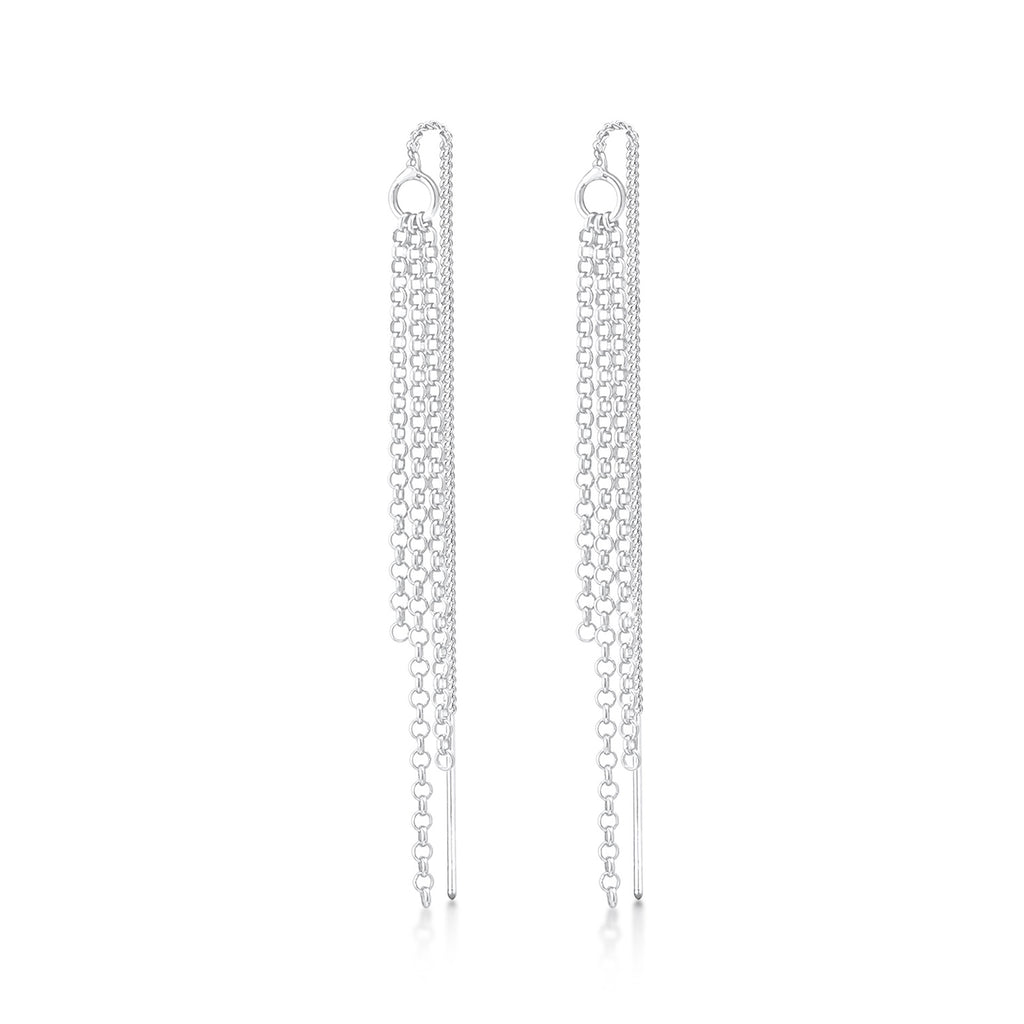 Silber - Elli | Ohrhänger Ear Chain | 925er Sterling Silber