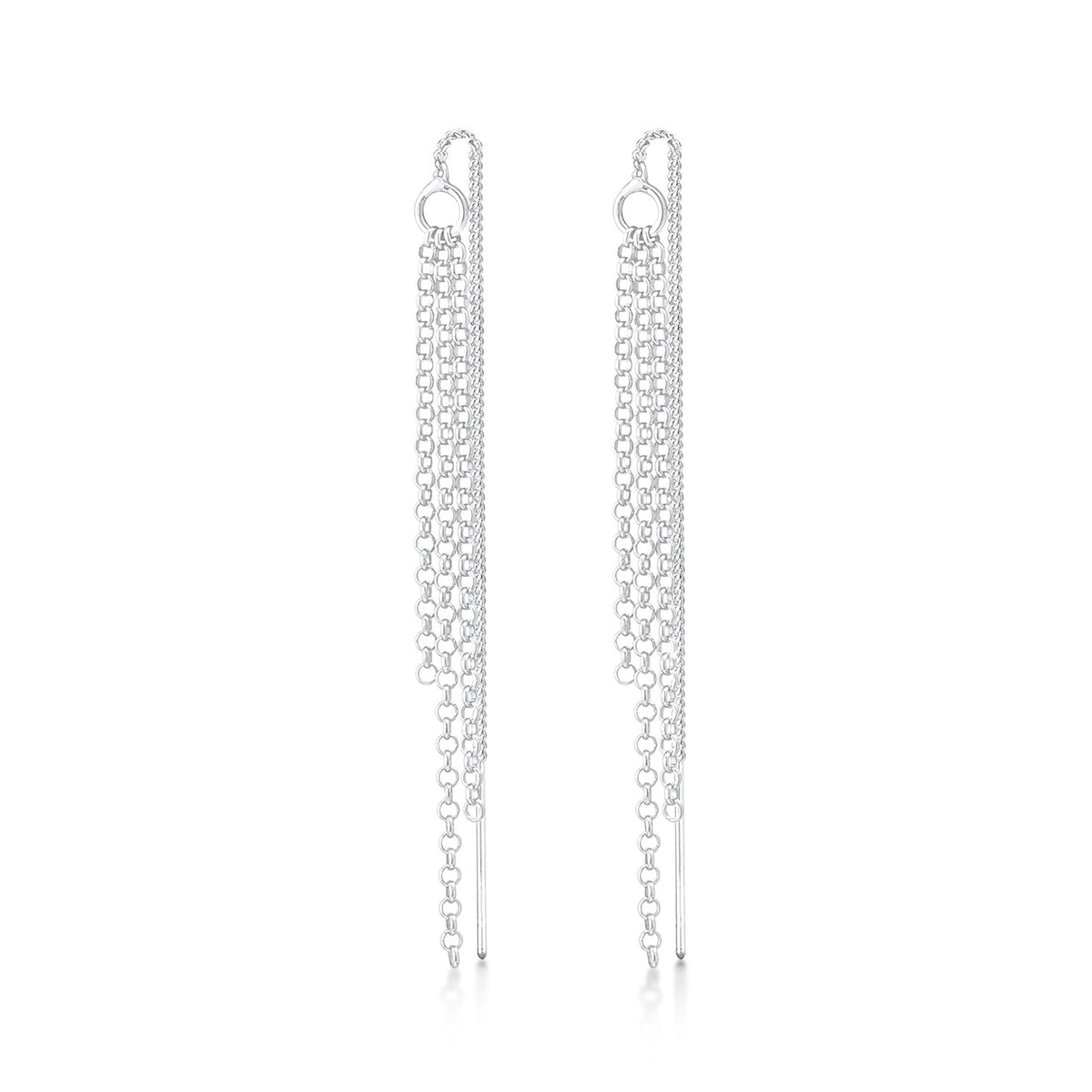 Silber - Elli | Ohrhänger Ear Chain | 925er Sterling Silber
