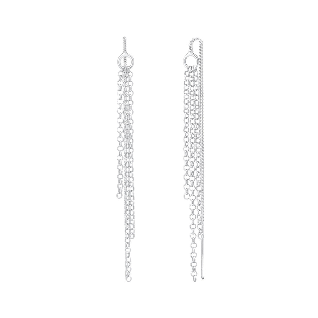 Silber - Elli | Ohrhänger Ear Chain | 925er Sterling Silber