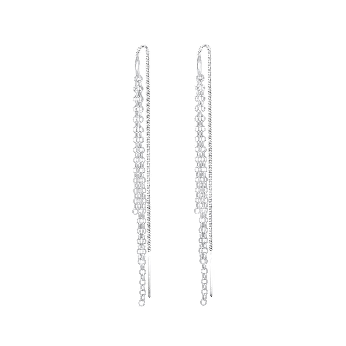 Silber - Elli | Ohrhänger Ear Chain | 925er Sterling Silber
