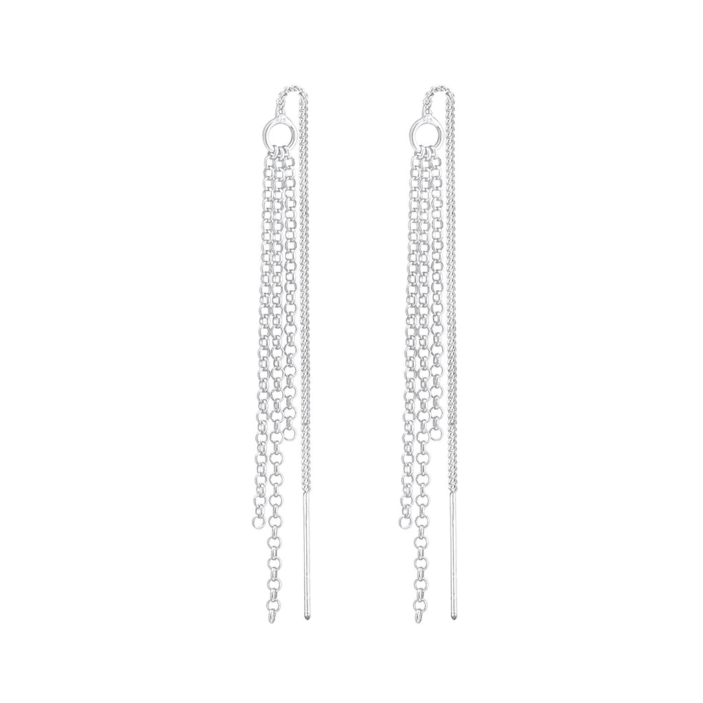 Silber - Elli | Ohrhänger Ear Chain | 925er Sterling Silber