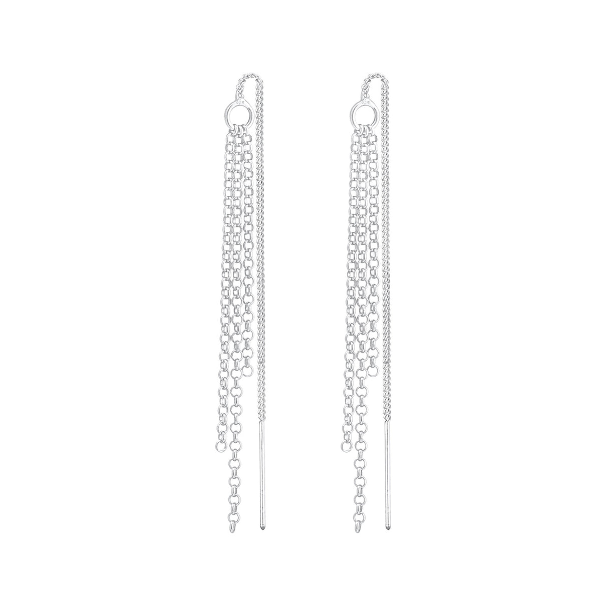 Silber - Elli | Ohrhänger Ear Chain | 925er Sterling Silber