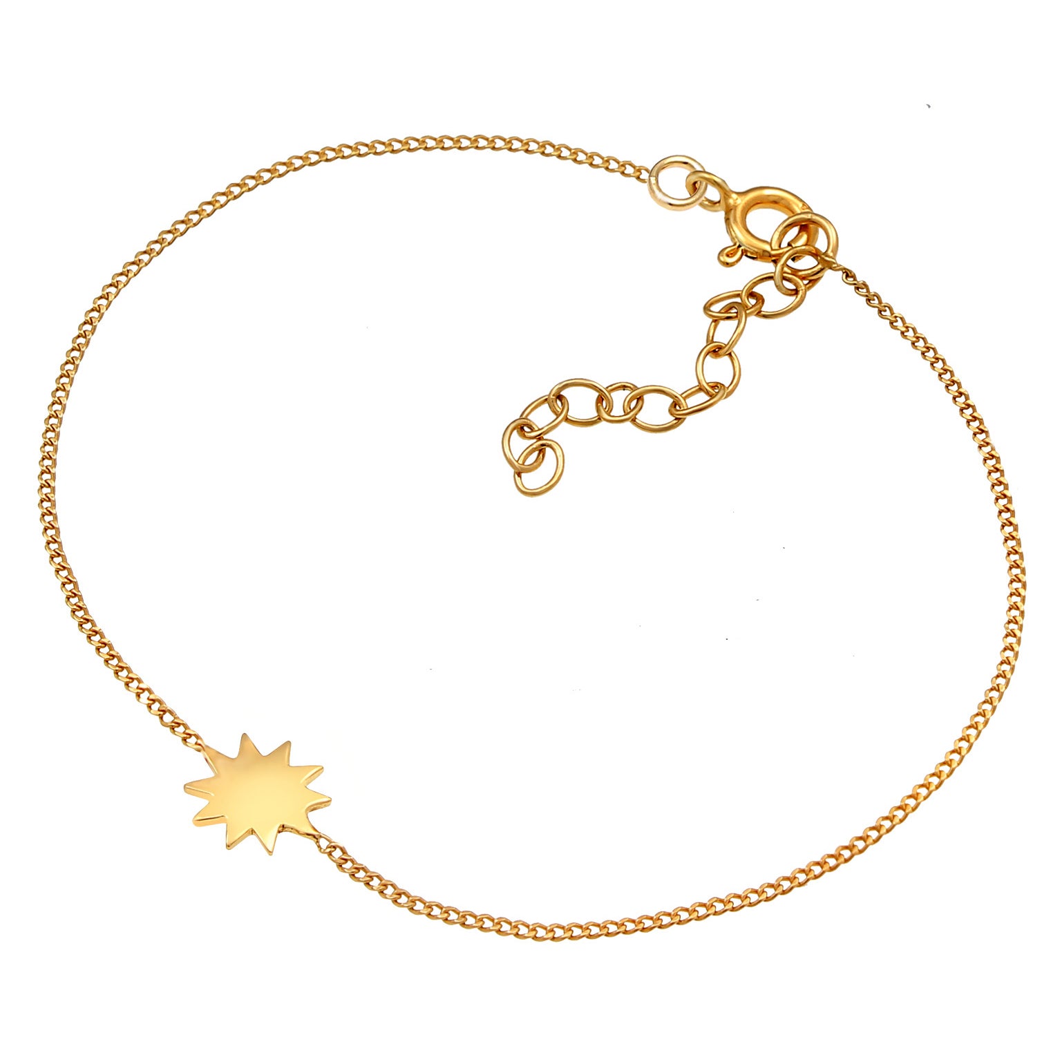 Gold - Elli | Armband Sonne | 925 Sterling Silber vergoldet