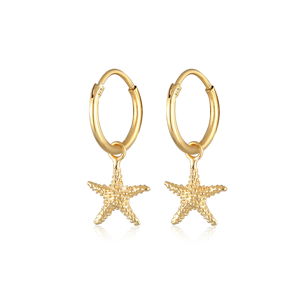 Gold - Elli | Earcuff | 925 Sterling Silber vergoldet