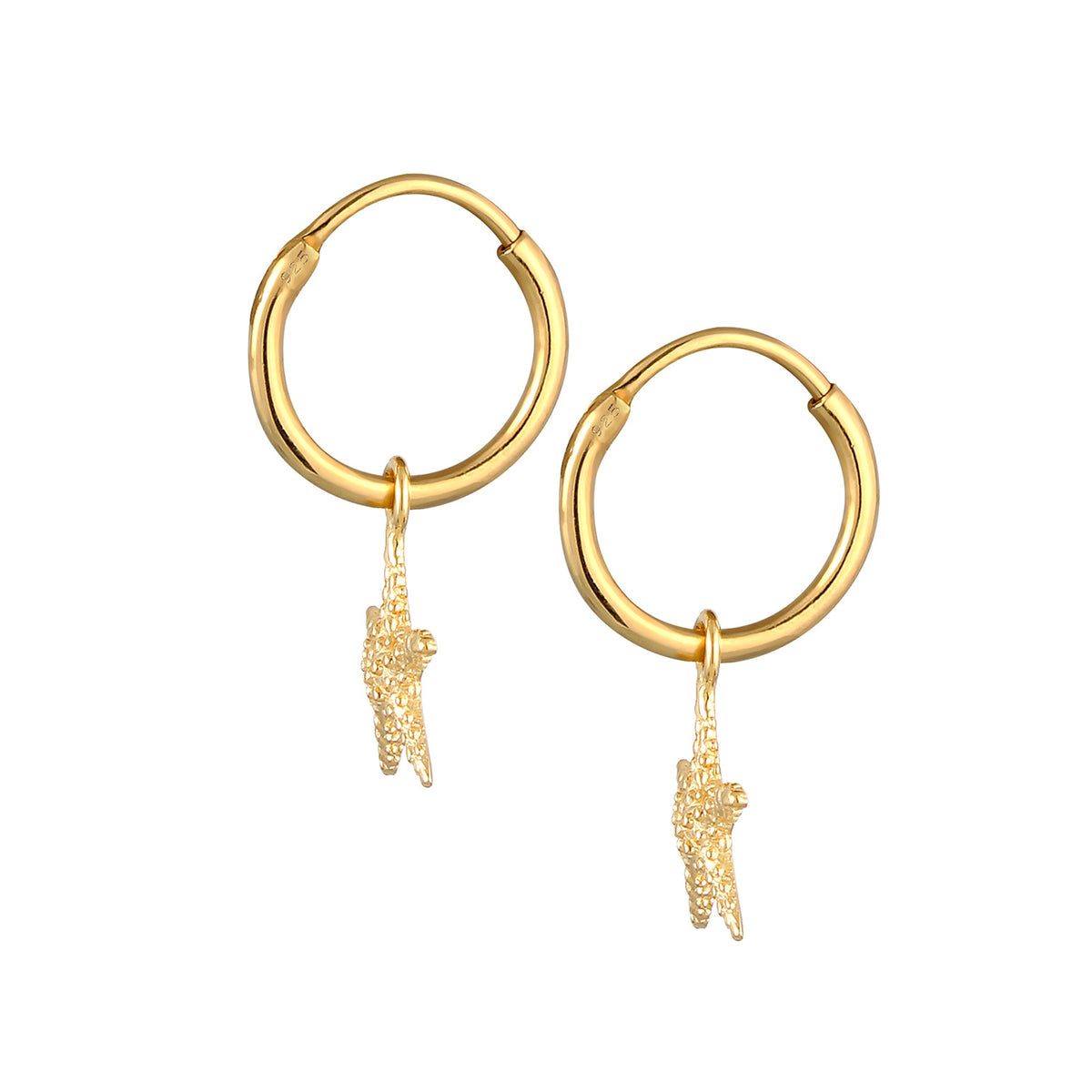 Gold - Elli | Earcuff | 925 Sterling Silber vergoldet