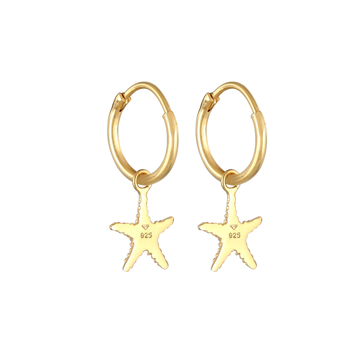 Gold - Elli | Earcuff | 925 Sterling Silber vergoldet