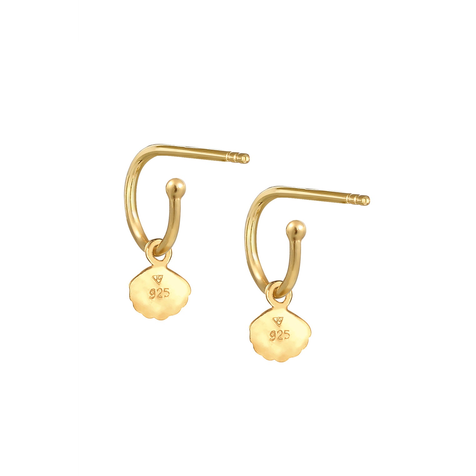 Gold - Elli | Ohrstecker | 925 Sterling Silber vergoldet