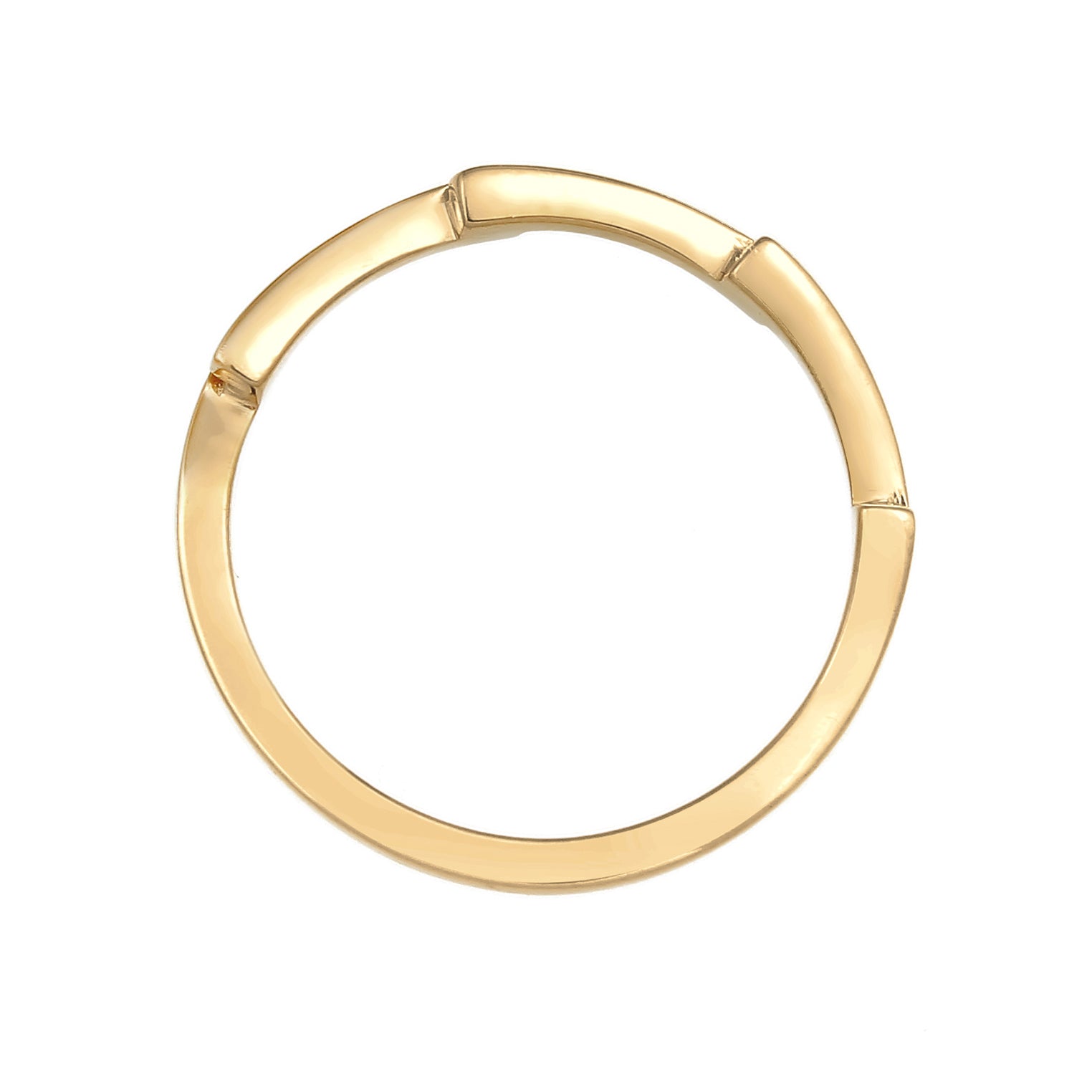 Gold - Elli | Ring Geo | 925 Sterling Silber vergoldet