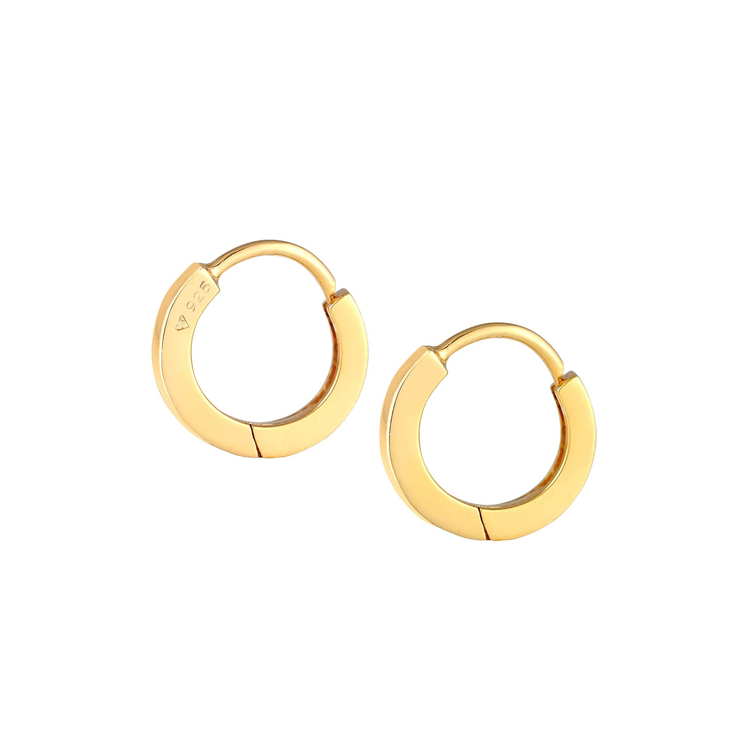 Gold - Elli | Creole | 925 Sterling Silber vergoldet