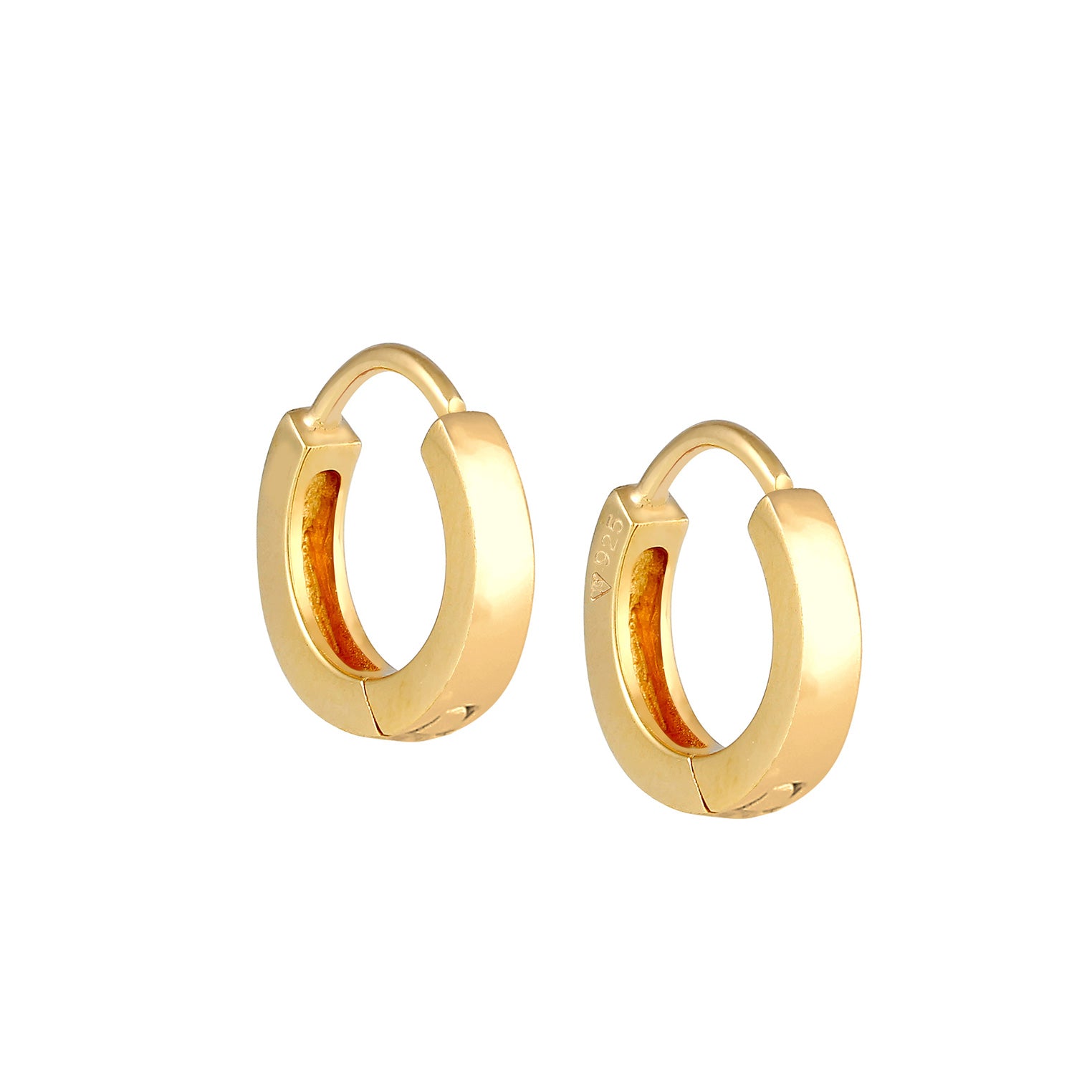 Gold - Elli | Creole | 925 Sterling Silber vergoldet