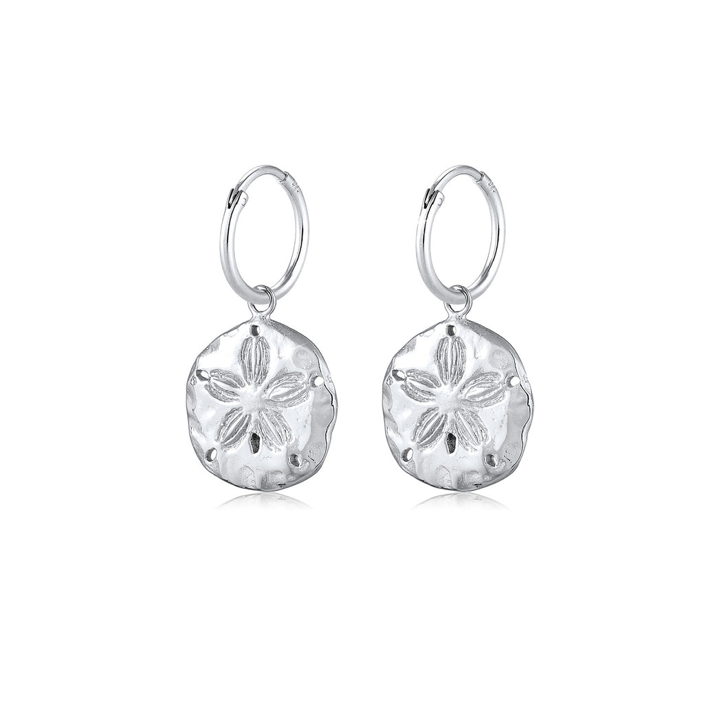 Silber - Elli | Creole Blume | 925er Sterling Silber