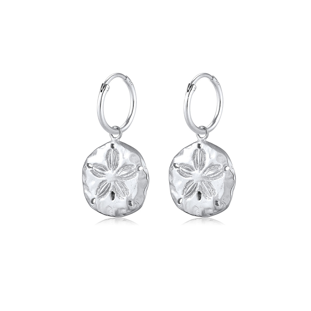 Silber - Elli | Creole Blume | 925er Sterling Silber