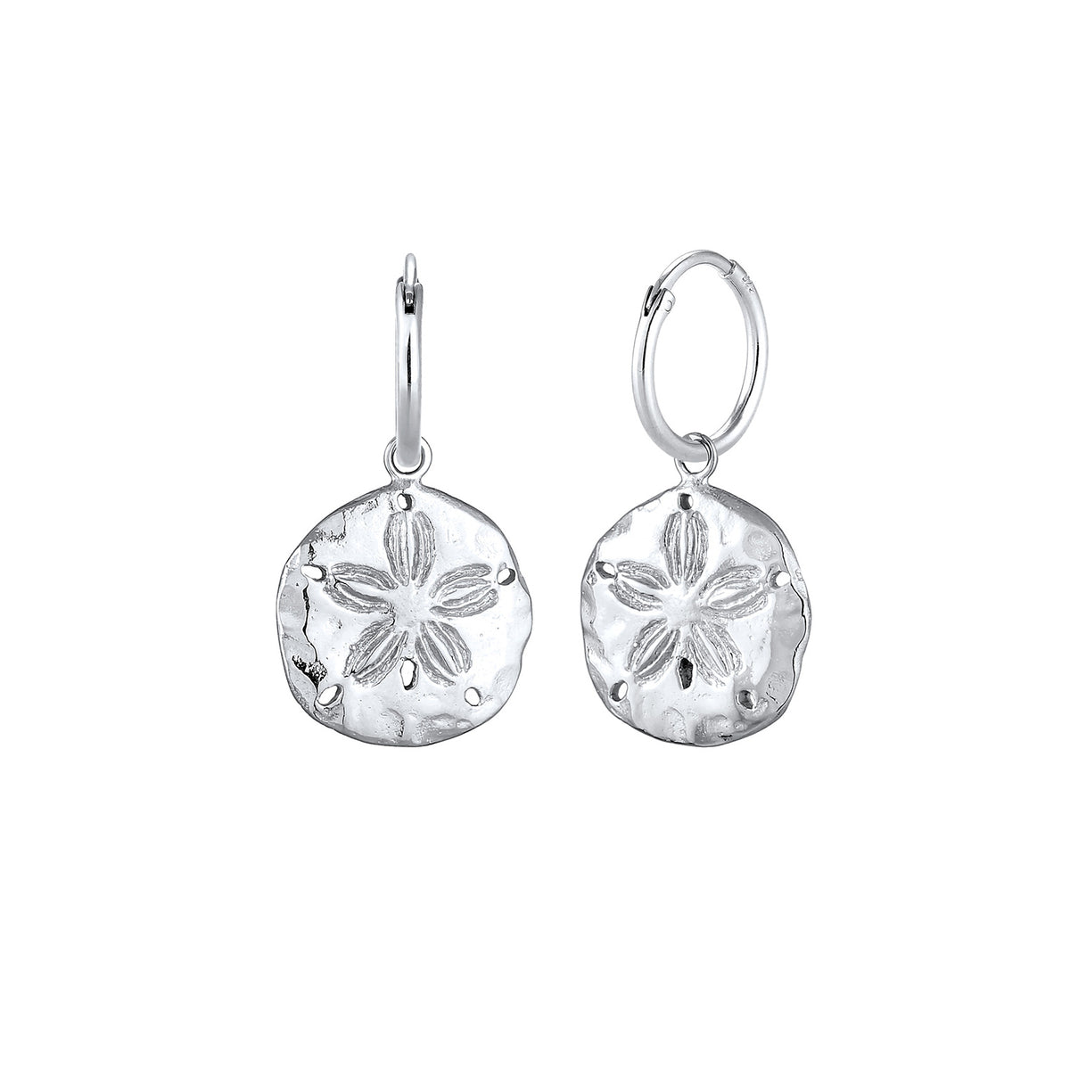 Silber - Elli | Creole Blume | 925er Sterling Silber