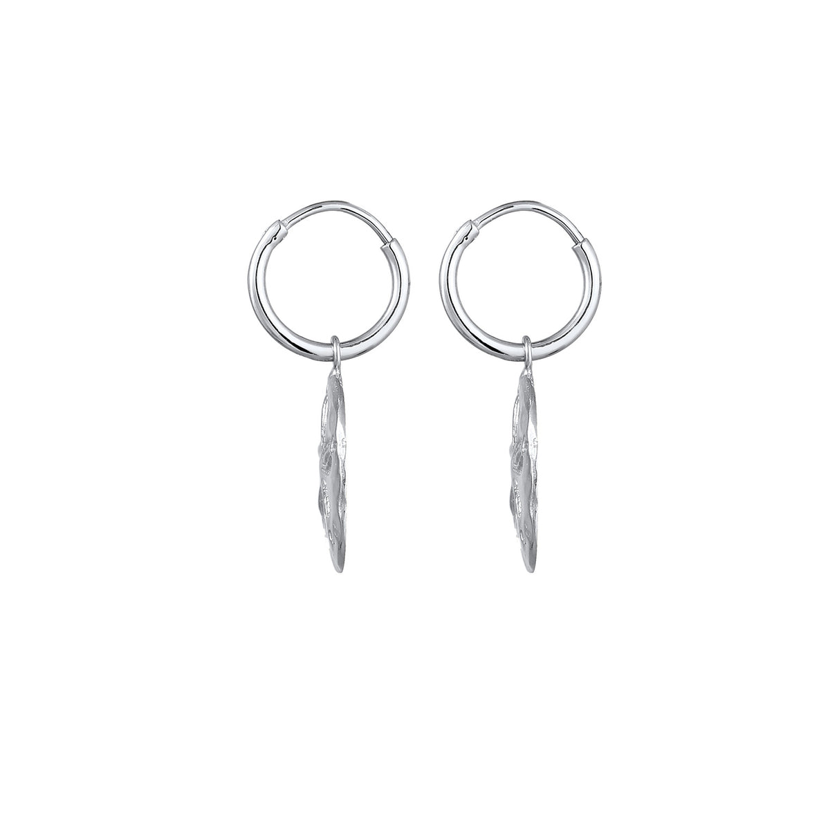 Silber - Elli | Creole Blume | 925er Sterling Silber