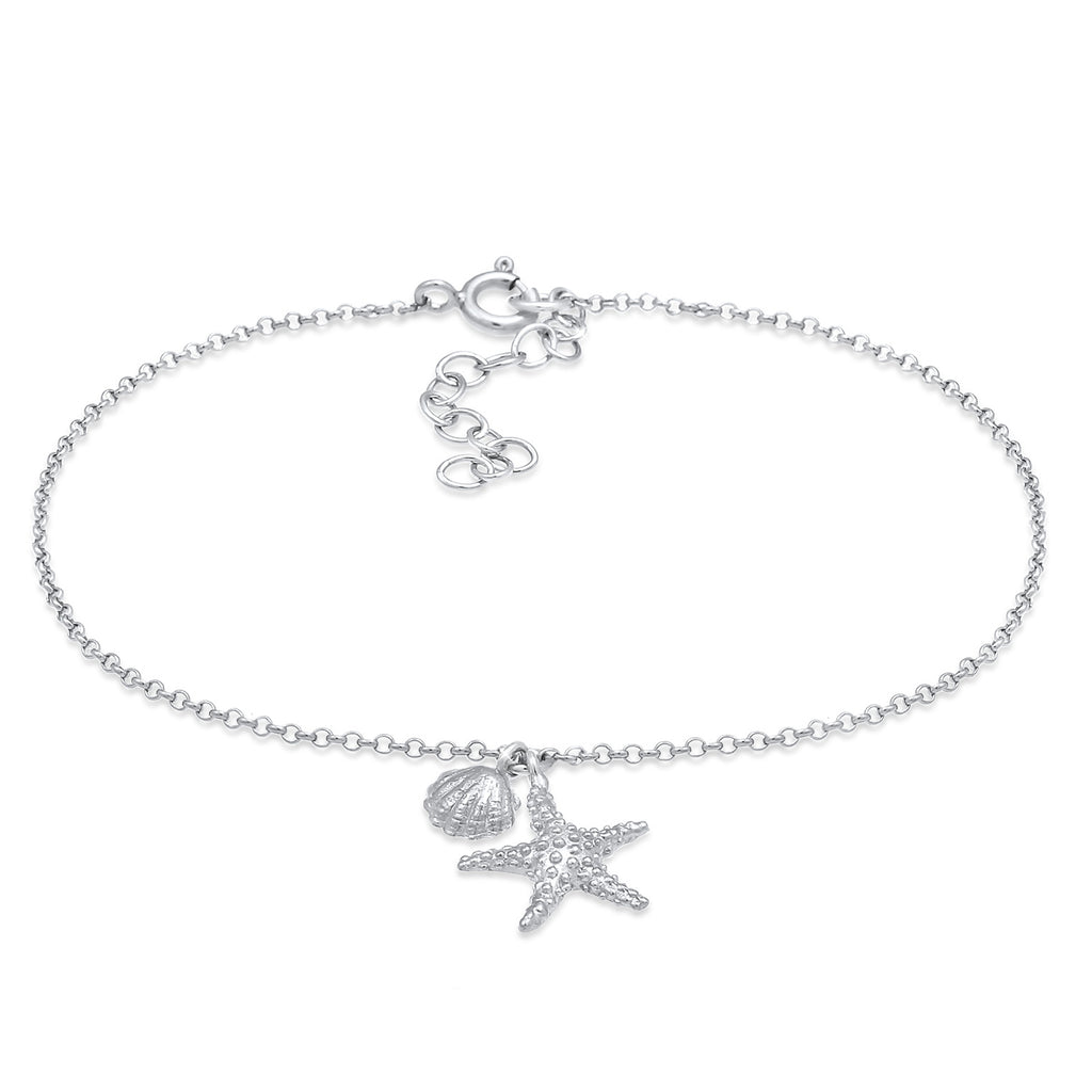 Silber - Elli | Armband Muschel | 925er Sterling Silber